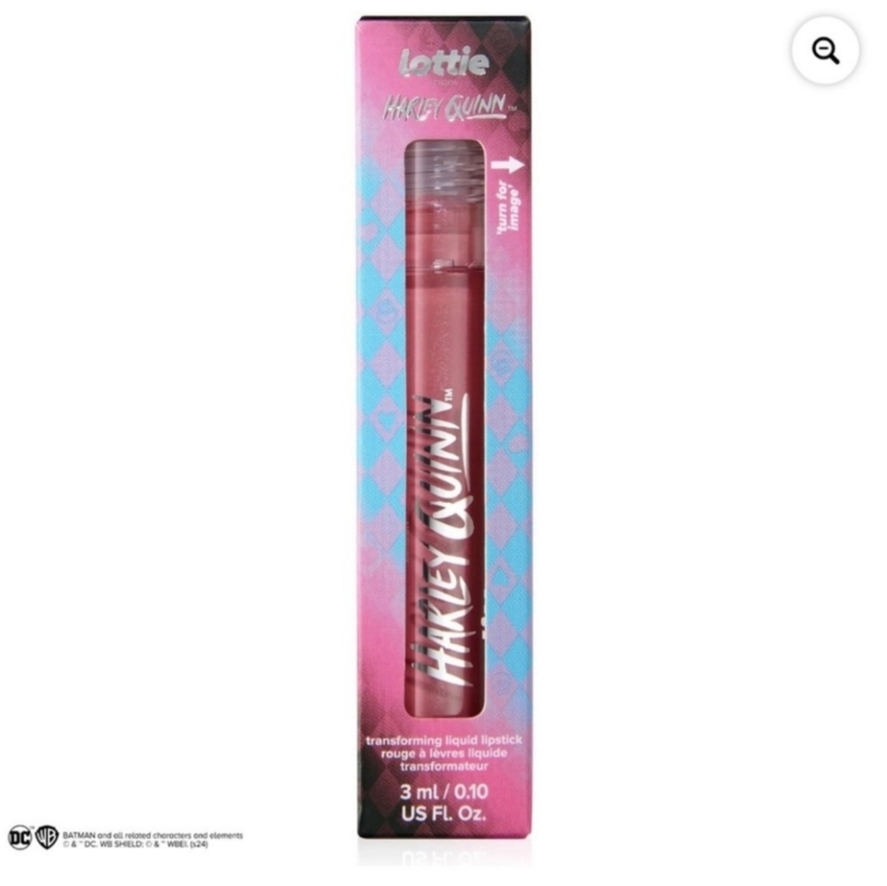 Lottie London Harley Quinn Transforming Lipstick -matte to glitter - Wantef